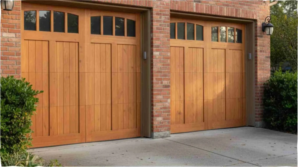 wood Garage door installed in Riverside CA
